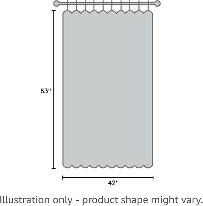 2 Panels Sheer Curtains 63 Inches Long Light Weight Soft Voile Drapes, Window - Image 6