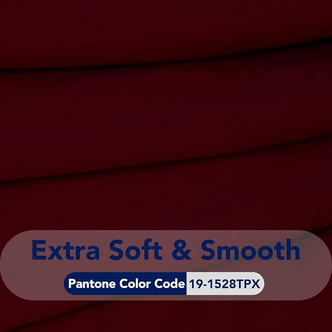 PureFit Stretch Couch Covers for Sofa Large Sofa Slipcovers Wine | 1-Piece - Image 5