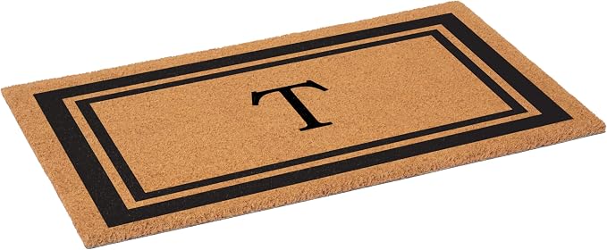 Calloway Mills 152961830T Black Border 18" x 30" Monogram Doormat - Image 3