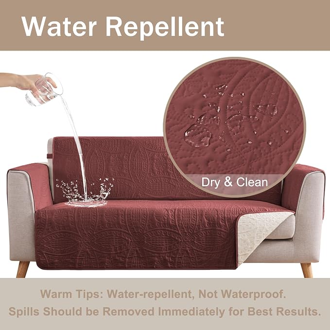 Quilted Grand Sofa Covers Washable, Couch Cover - Image 3
