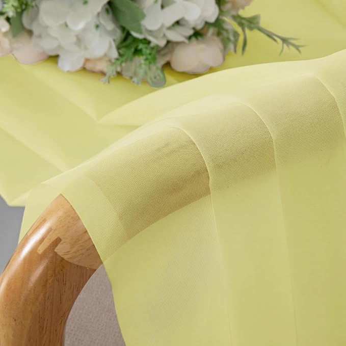 Sheer Curtains 96 inches Long 2 Panels Set - Image 4