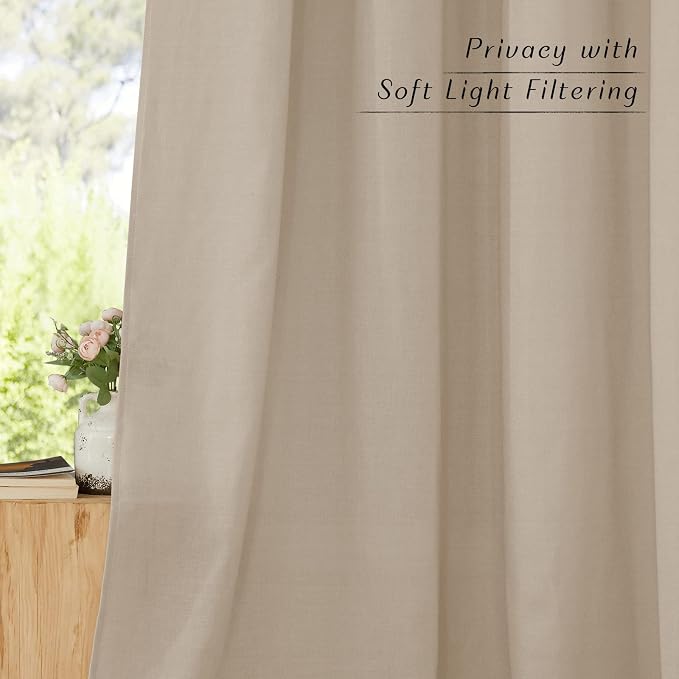 NICETOWN Linen 78 inch Curtains - Image 5