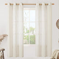 Linen Sheer Curtains 72 Inches Long by LAMIT