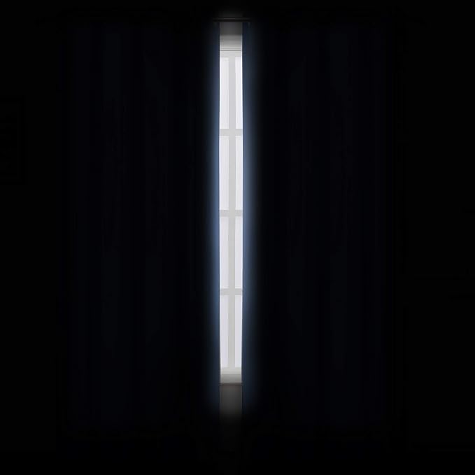 Sky Blue Thermal Blackout Curtains/42 x 72 Inch/Set of 2 Panels Room Darkening - Image 3