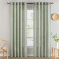 MIULEE Sage Linen Curtains 52x84 Inch Long by MIULEE