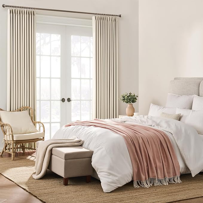 100 Inch Long Pleated Curtains 2 Panels, Memory Trained Pinch Pleat Window - Image 4