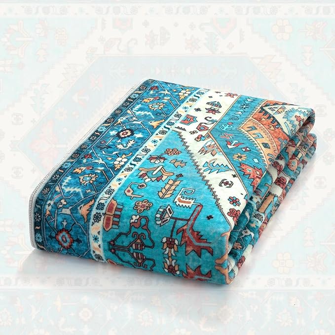 SERISSA 2x4 Washable Non Slip Boho Runner Rug - Image 7