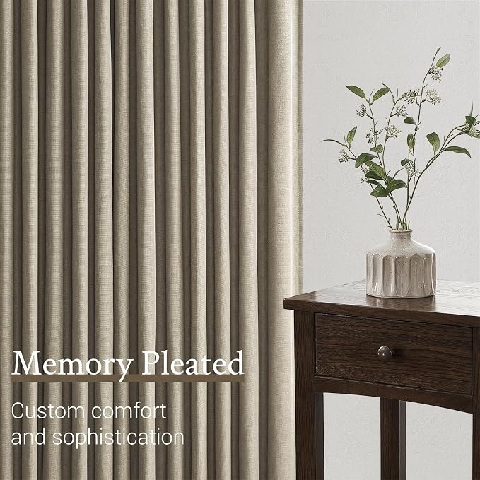 100 Inches Long Pinch Pleated Semi Sheer Curtains - Image 4