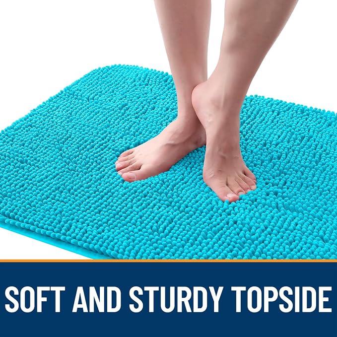 OLANLY Dog Door Mat for Muddy Paws 40x32, Super Absorbent Chenille Mud Mat | - Image 4