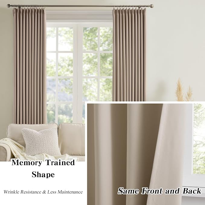 Pinch Pleated Curtains 126 Inch Long 10.5 FT Tall Curtains - Image 6