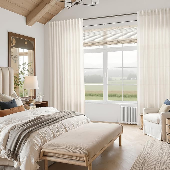 Modern Linen Curtains 96 Inches Long - Image 7