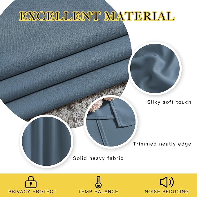 NICETOWN Blackout 102 inch Curtains - Image 3