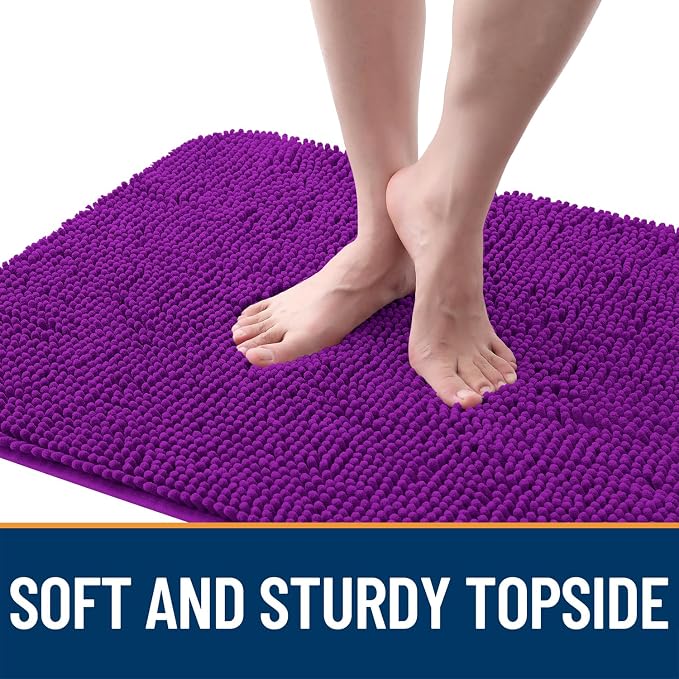 OLANLY Dog Door Mat for Muddy Paws 59x24, Super Absorbent Chenille Mud Mat | - Image 4