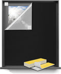 Blackout Curtains 42"x72" Portable No Drill Black Out Window Cover | 100% by Sumobaby