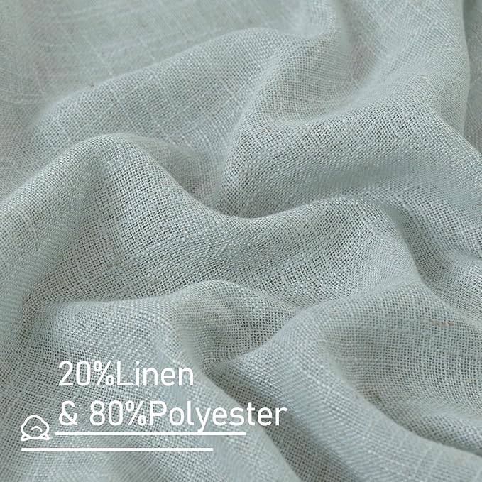 Sheer Linen Curtains 63 inches Long - Image 2