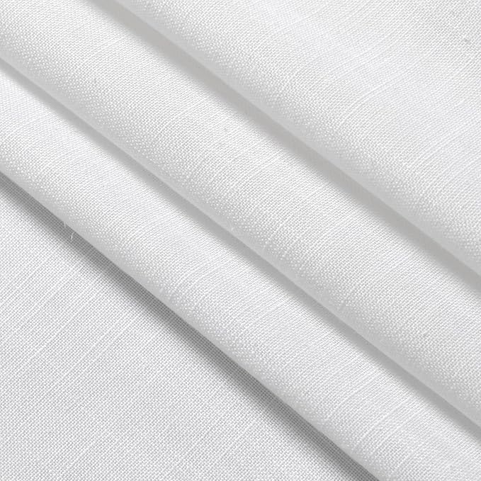 White Linen Curtains 63 inches Long - Image 7