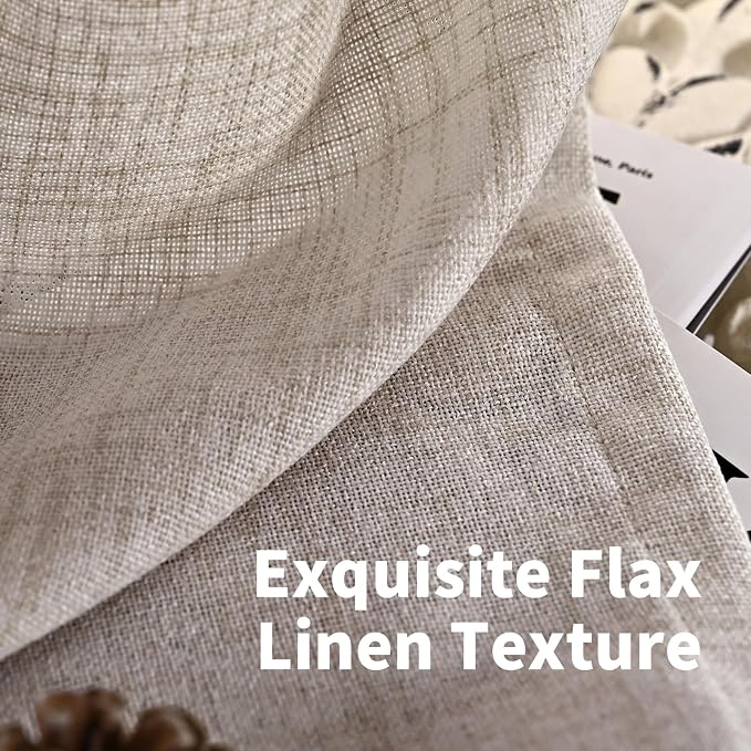 YoungsTex Small Linen Curtains 36 Inch Length - Image 4
