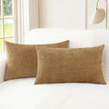 CaliTime Decorative Couch Throw Pillow Covers 26 X 16 Inches Apricot Brown | by CaliTime