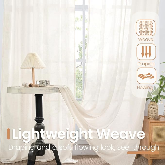 BGment 48 Inch Length Short Curtains - Image 5