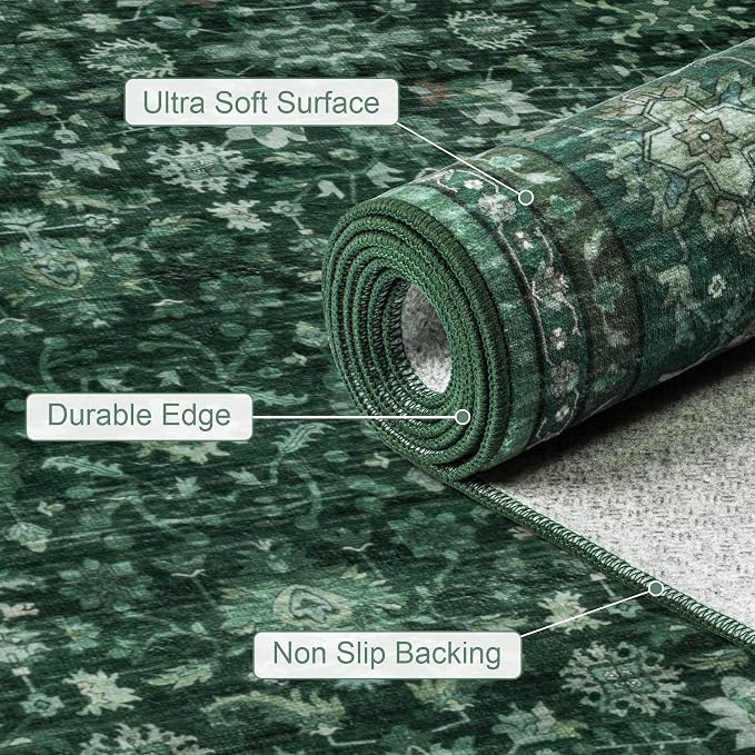 6x9 Area Rugs Living Room: Washable Rug - Image 7