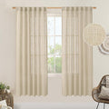 Light Filtering Linen Curtains 78 inches Long by LAMIT