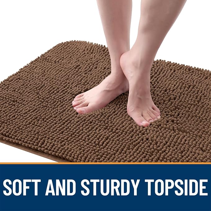 OLANLY Dog Door Mat for Muddy Paws 40x32, Super Absorbent Chenille Mud Mat | - Image 4