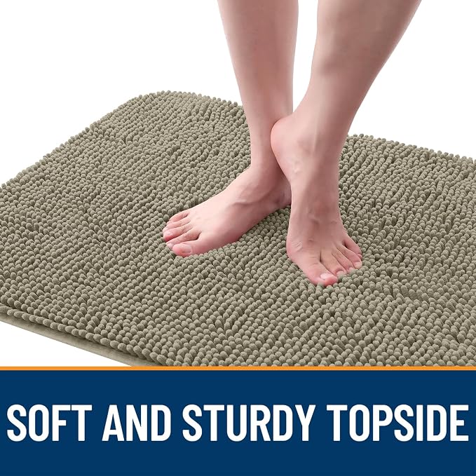 OLANLY Dog Door Mat for Muddy Paws 24x16, Super Absorbent Chenille Mud Mat | - Image 4