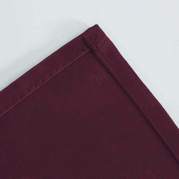 Burgundy Red Thermal Blackout Curtains/52 x 108 Inch/Set of 2 Panels Room - Image 8