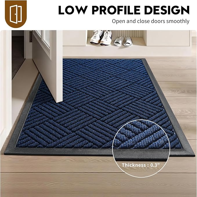 Front Door Mat, Heavy Duty Waterproof Doormat 35.5"x24", Stain Fade Resistant - Image 6