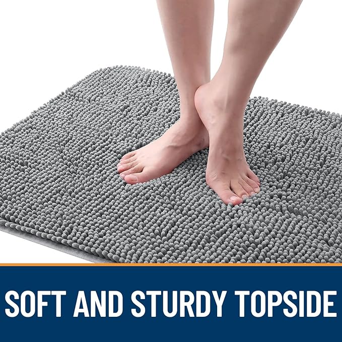 OLANLY Dog Door Mat for Muddy Paws 59x35, Super Absorbent Chenille Mud Mat | - Image 4