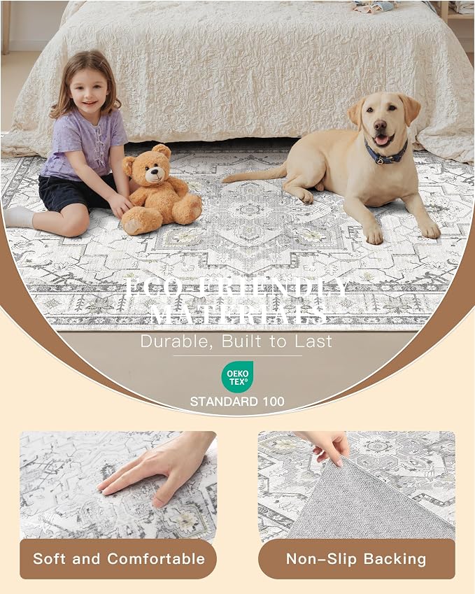 Madane Kitchen Runner 2'6''x8' Soft Rug Runners - Image 5