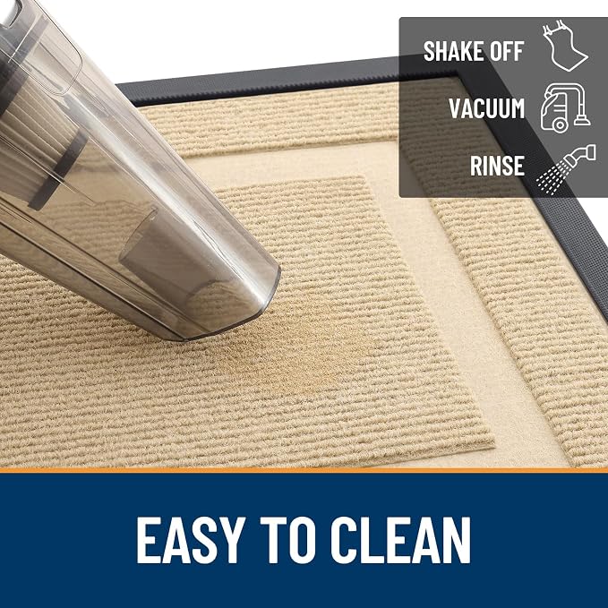 OLANLY Front Door Mat Outside 59x30, All-Season Heavy-Duty Rubber Doormat | - Image 6