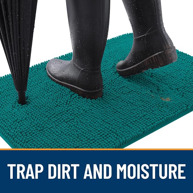 OLANLY Dog Door Mat for Muddy Paws 70x32, Super Absorbent Chenille Mud Mat | - Image 2