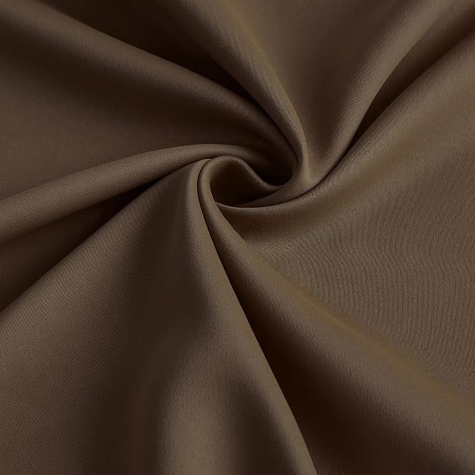 Brown Blackout Curtains 150 Inches Long, Extra Long Pinch Pleats Living Room - Image 7