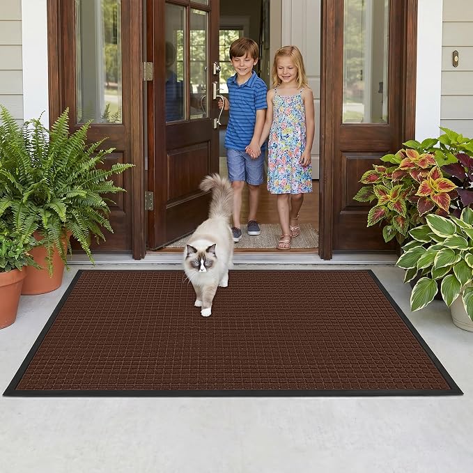 Front Door Mat Outside Entrance, Heavy Duty Waterproof Doormat | 61.5"x36" - Image 9
