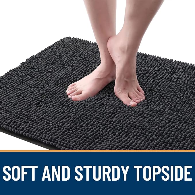 OLANLY Dog Door Mat for Muddy Paws 70x24, Super Absorbent Chenille Mud Mat | - Image 4