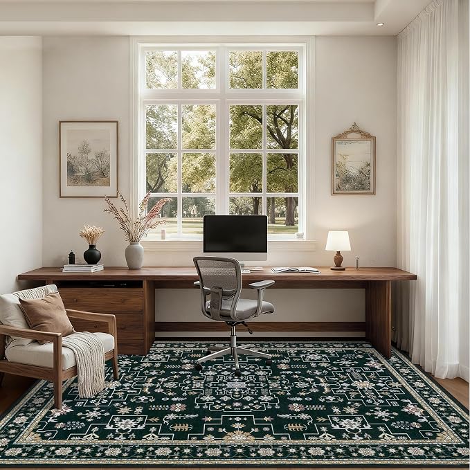 10x12 Area Rugs Living Room: Washable Boho Rug - Image 5