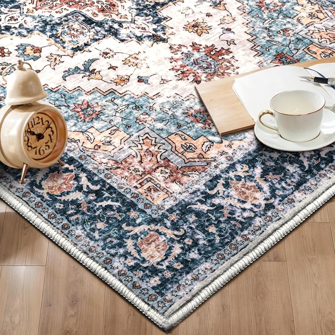 SERISSA 2x6 Washable Non Slip Boho Runner Rug - Image 7