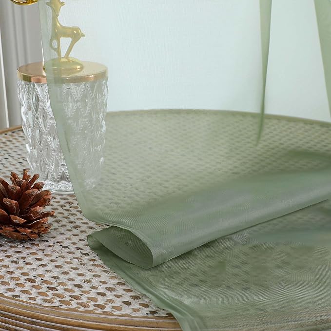 Sage Green Bedroom Curtains 2 Panel Sets 90 Inch Length, 59 Inch Extra Wide - Image 4