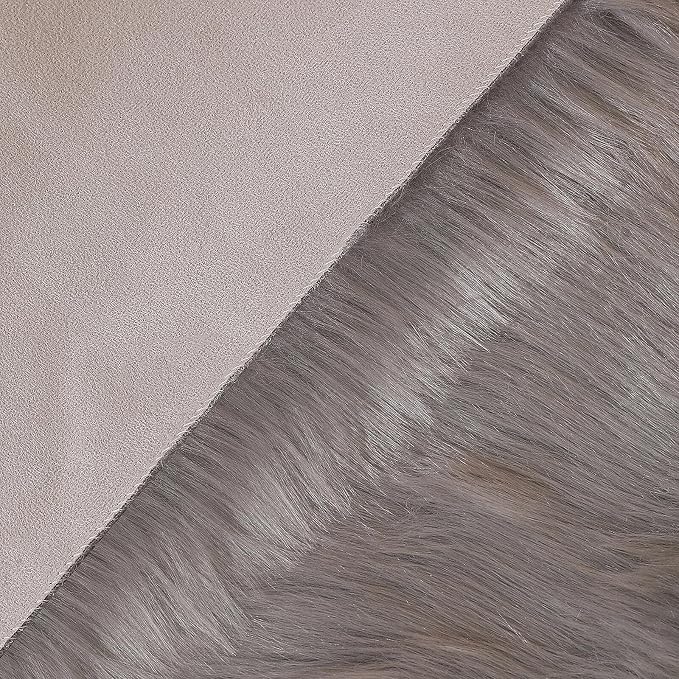 linmopm Faux Fur Sheepskin Rug, 4x6 ft | Shag Fluffy Fuzzy, High-Density Cushion - Image 5