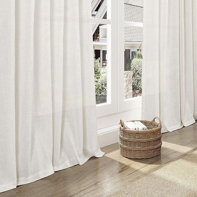 Cream Cafe Curtains 54 Inch Length - Image 6