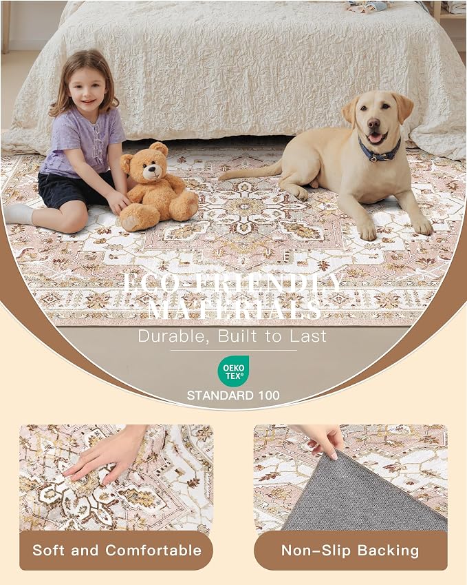 Madane Washable Runner Rugs 2x10 Long - Image 5
