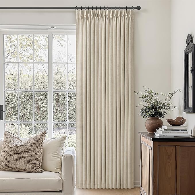 Extra Long 112 Inch Natural Linen Floor to Ceiling Curtains - Image 7
