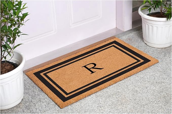 Calloway Mills 152962436R Black Border 24" x 36" Monogram Doormat - Image 2