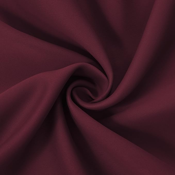 Burgundy Red Thermal Blackout Curtains/52 x 108 Inch/Set of 2 Panels Room - Image 5