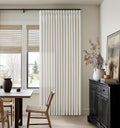 92 Inch Long Pinch Pleat Natural Linen Blend Semi Sheer Curtains 50Wx92L | by Twodrapes
