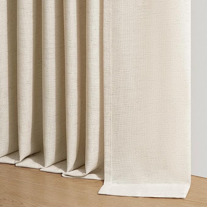 95 Inches Long Pinch Pleated Semi Sheer Curtains - Image 7