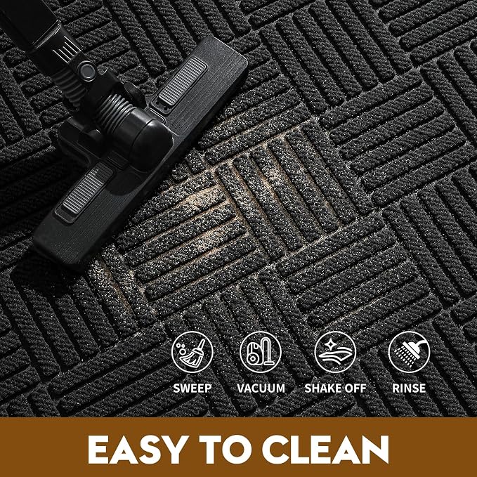 Front Door Mat, Heavy Duty Waterproof Doormat 29.5"x17", Stain Fade Resistant - Image 7