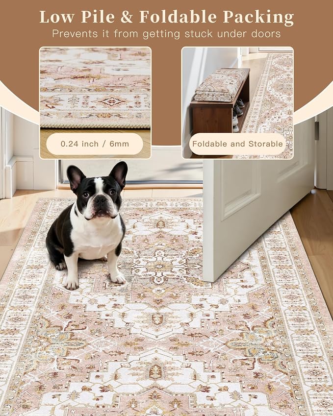 Madane Washable Runner Rugs 2x10 Long - Image 6