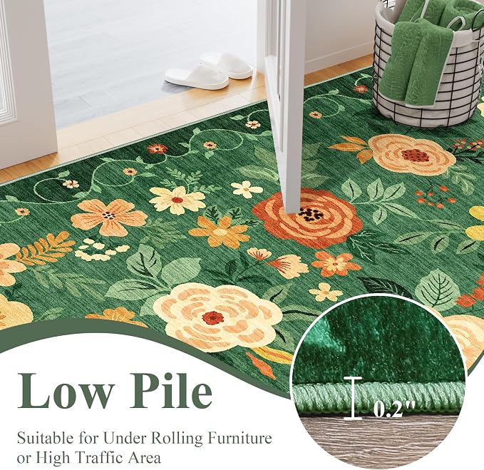 DUKINO 2x8 Runner Rug, Washable Runner Rug - Image 6